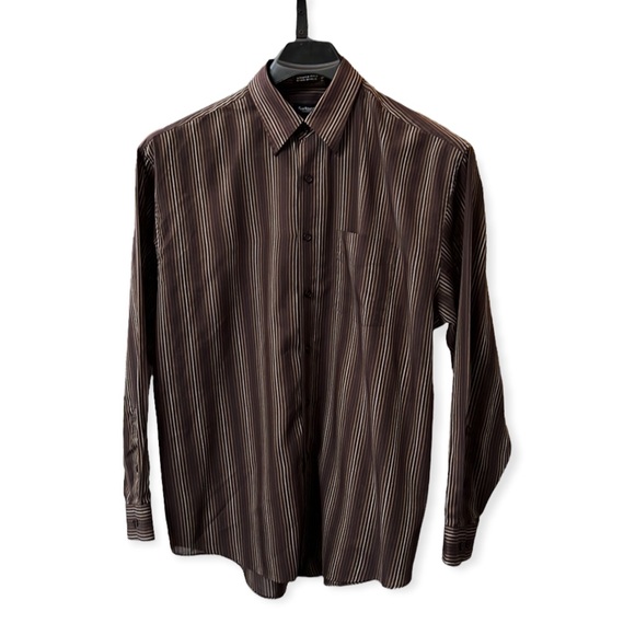 Van Heusen Studio wrinkle free stain shield men’s long sleeve button down shirt - Picture 15 of 16